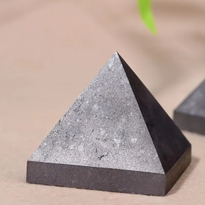 Natural Shungite Gemstone Pyramid